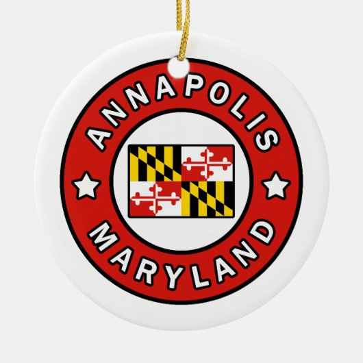 Annapolis Maryland Keramik Ornament (Vorne)