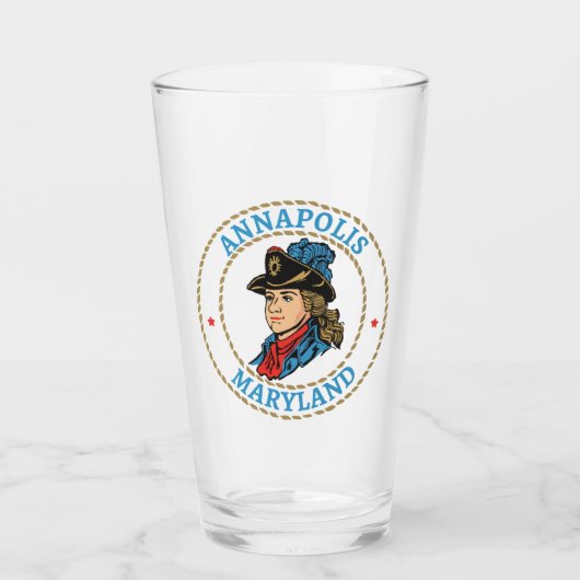 Annapolis Maryland Kolonialstil Glas (Vorderseite)