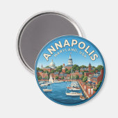 Annapolis Maryland Magnet (Vorderseite/Rückseite)