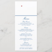 Annapolis Maryland Map Elegante Wedding Menükarte (Vorderseite)