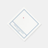 Annapolis Maryland Map Elegante Wedding Serviette (Ecke)