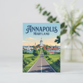 Annapolis Maryland Postkarte (Stehend Vorderseite)