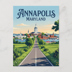 Annapolis Maryland Postkarte
