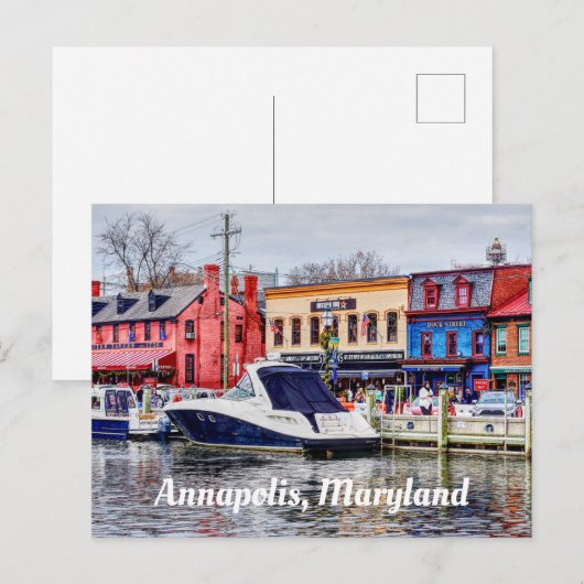 Annapolis Maryland Postkarte (Vorne/Hinten)