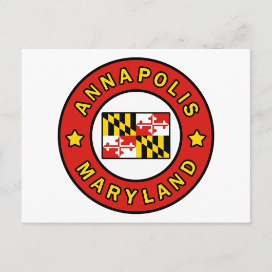 Annapolis Maryland Postkarte (Vorderseite)