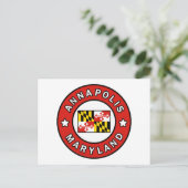 Annapolis Maryland Postkarte (Stehend Vorderseite)