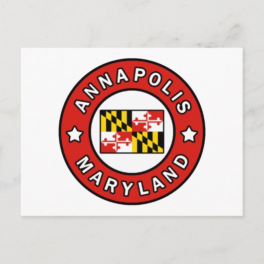 Annapolis Maryland Postkarte (Vorderseite)