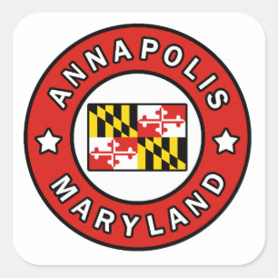 Annapolis Maryland Quadratischer Aufkleber