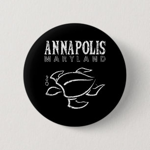 Annapolis Maryland Sea Turtle Watching Button