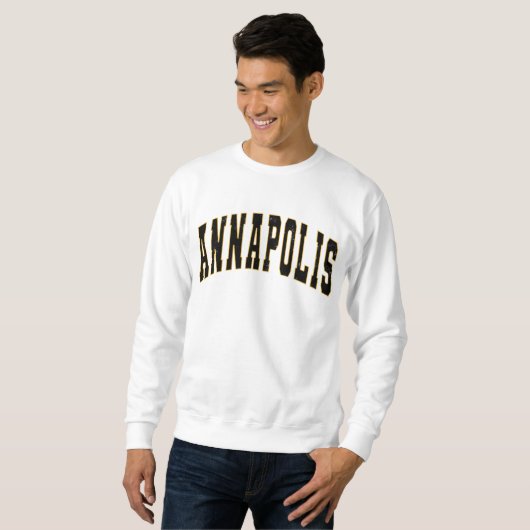 Annapolis Maryland Vintag Uni Style Sweatshirt (Vorne ganz)