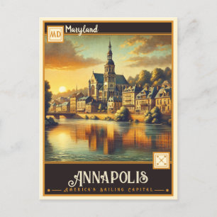 Annapolis, Maryland Vintage Postkarte