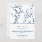 Annapolis Maryland Wedding Welcome Itinerary Dankeskarte (Vorderseite)