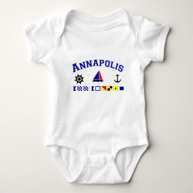 Annapolis, MD Baby Strampler (Vorderseite)