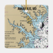 Annapolis MD Chart Keramikornament (Rückseite)