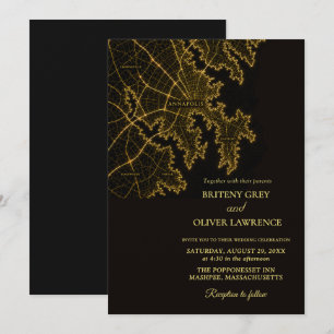 Annapolis MD Chesapeake Bay goldene Hochzeit Einladung
