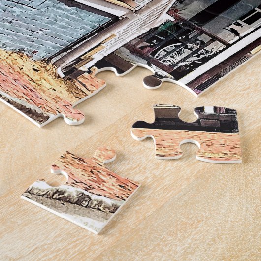 Annapolis MD - Flaggen entlang Oststraße Puzzle (Seite)