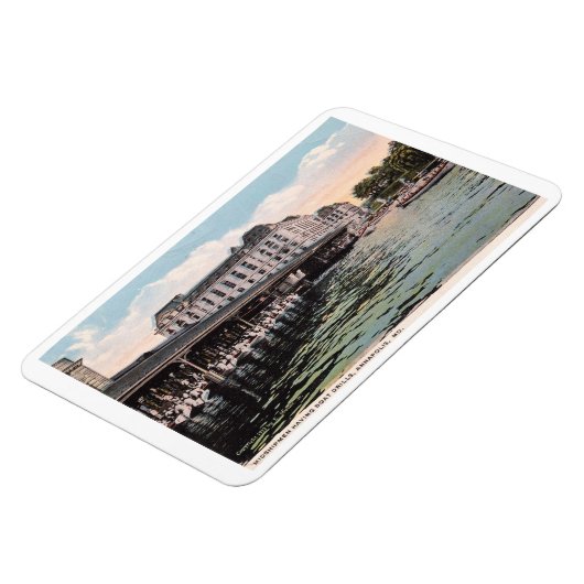 Annapolis MD, Naval, Midship, Vintag Magnet (Linke Seite)