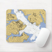 Annapolis MD-Seehafen-Diagramm Mousepad (Mit Mouse)