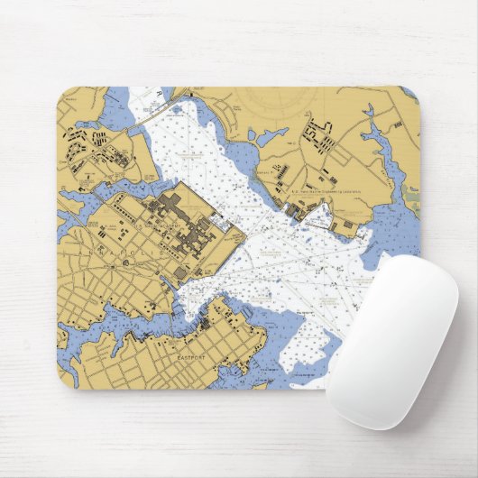 Annapolis MD-Seehafen-Diagramm Mousepad (Mit Mouse)