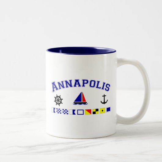 Annapolis, MD Zweifarbige Tasse (Rechts)