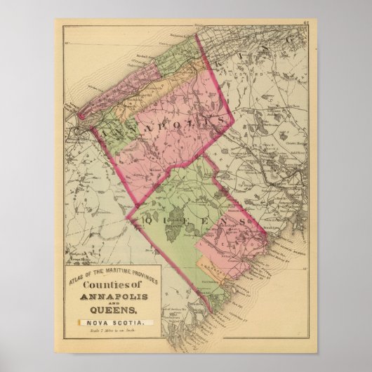 Annapolis, Queens-Landkreise, NS Poster (Vorne)