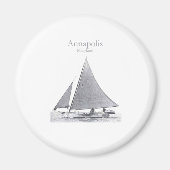 Annapolis Skipjack Magnet (Vorne)