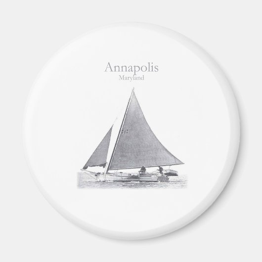 Annapolis Skipjack Magnet (Vorne)