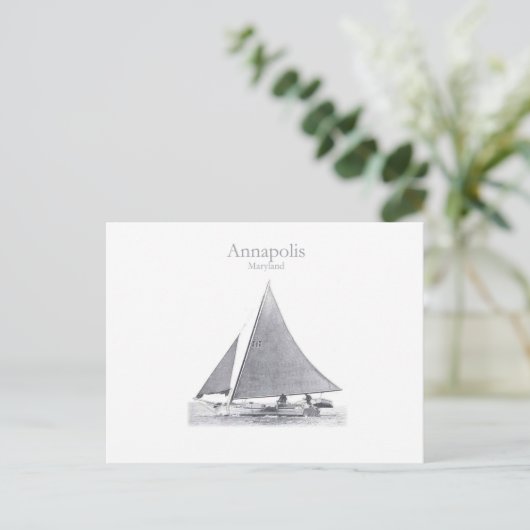 Annapolis Skipjack Postkarte (Stehend Vorderseite)