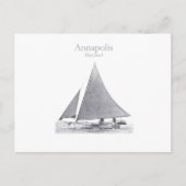 Annapolis Skipjack Postkarte (Vorderseite)