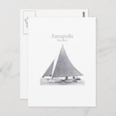 Annapolis Skipjack Postkarte (Vorne/Hinten)