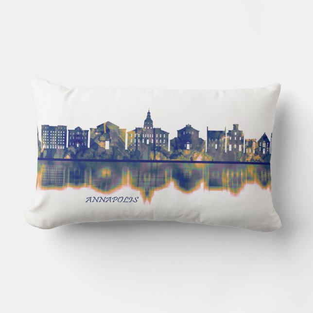 Annapolis Skyline Lendenkissen (Vorderseite)
