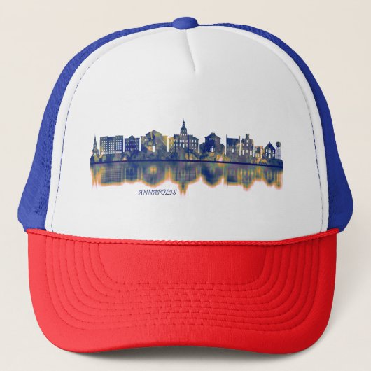 Annapolis Skyline Truckerkappe (Vorderseite)
