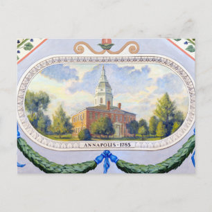 Annapolis Staat House Postkarte