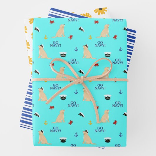 Annapolis Style Wrapping Paper Set 3 Geschenkpapier Set (Beispiel)