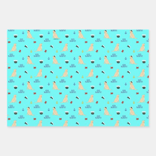 Annapolis Style Wrapping Paper Set 3 Geschenkpapier Set (Vorderseite)