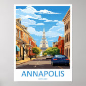 Annapolis Travel Print Wall Art Annapolis Wall Han Poster (Vorne)