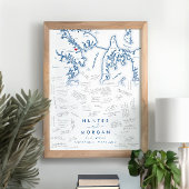 Annapolis Wedding Modern Guest Book Poster