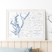 Annapolis Wedding Modern Guest Book Poster