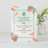 Annaprashan Ceremony Invitations Einladung (Stehend Vorderseite)