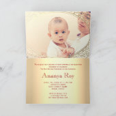 Annaprashan First Rice Zeremonie Einladung (Innenseite)