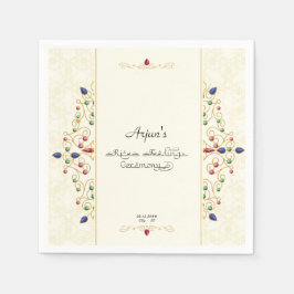 Annaprashan First Rice Zeremonie Foto Begrüßungsze Serviette