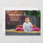 Annaprashan First Rice Zeremonie Foto Einladung (Vorderseite)