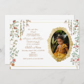 Annaprashan First Rice Zeremonie Foto Einladung (Vorne/Hinten)