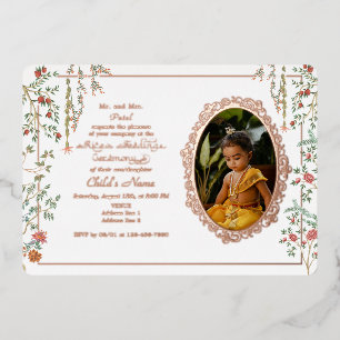 Annaprashan First Rice Zeremonie Foto Folieneinladung