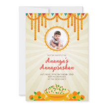 Annaprashana feiert Einladungen & Pasni