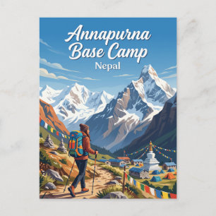 Annapurna Base Camp Nepal Postkarte