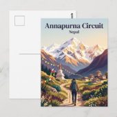 Annapurna Circuit Nepal Postkarte (Vorne/Hinten)