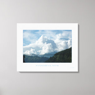 ANNAPURNA IM WOLKENMANTEL LEINWANDDRUCK