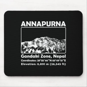 Annapurna Mif Nepal Bergsteigen Trekking Mousepad
