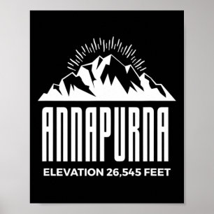 Annapurna Mif-Shirt Himalaya-Fels-Kletterexpeditio Poster